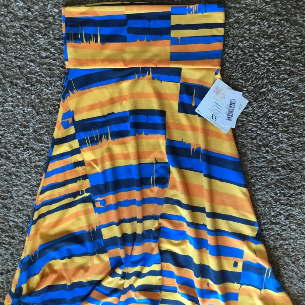XS LuLaRoe azure skirt